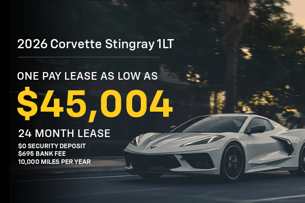 Corvette lease offer