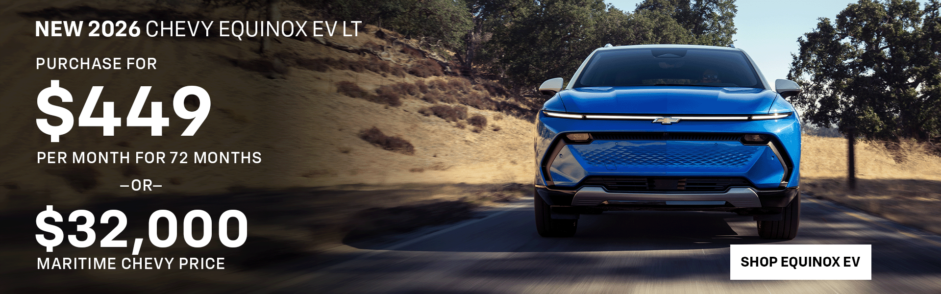 Equinox EV finance offer