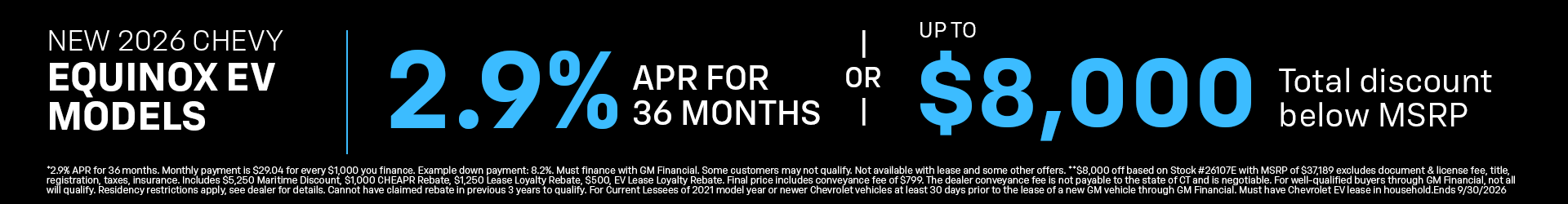 Equinox EV Offer