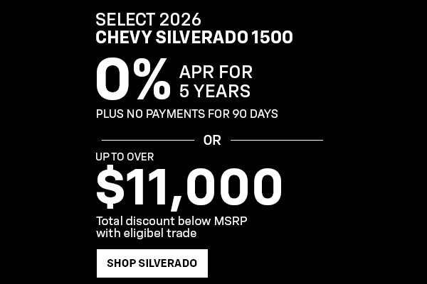 Silverado finance offer