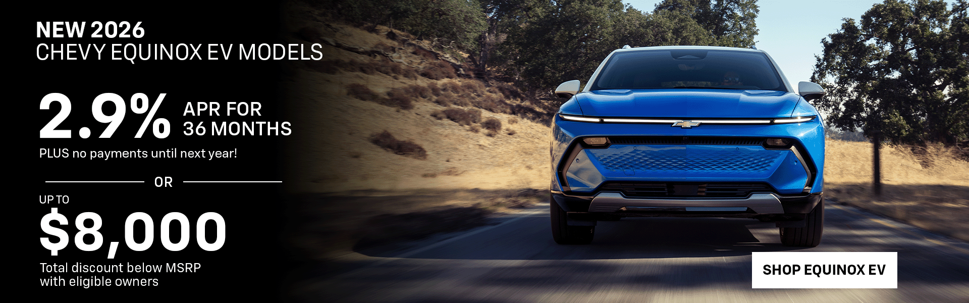 Equinox EV finance offer