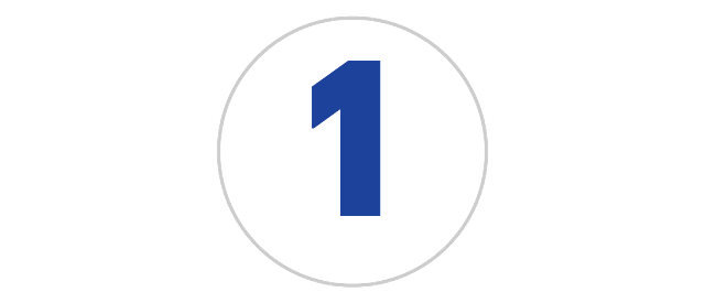 Number 1 in a circle