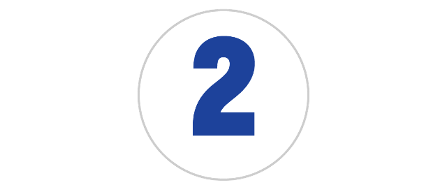 Number 2 in a circle